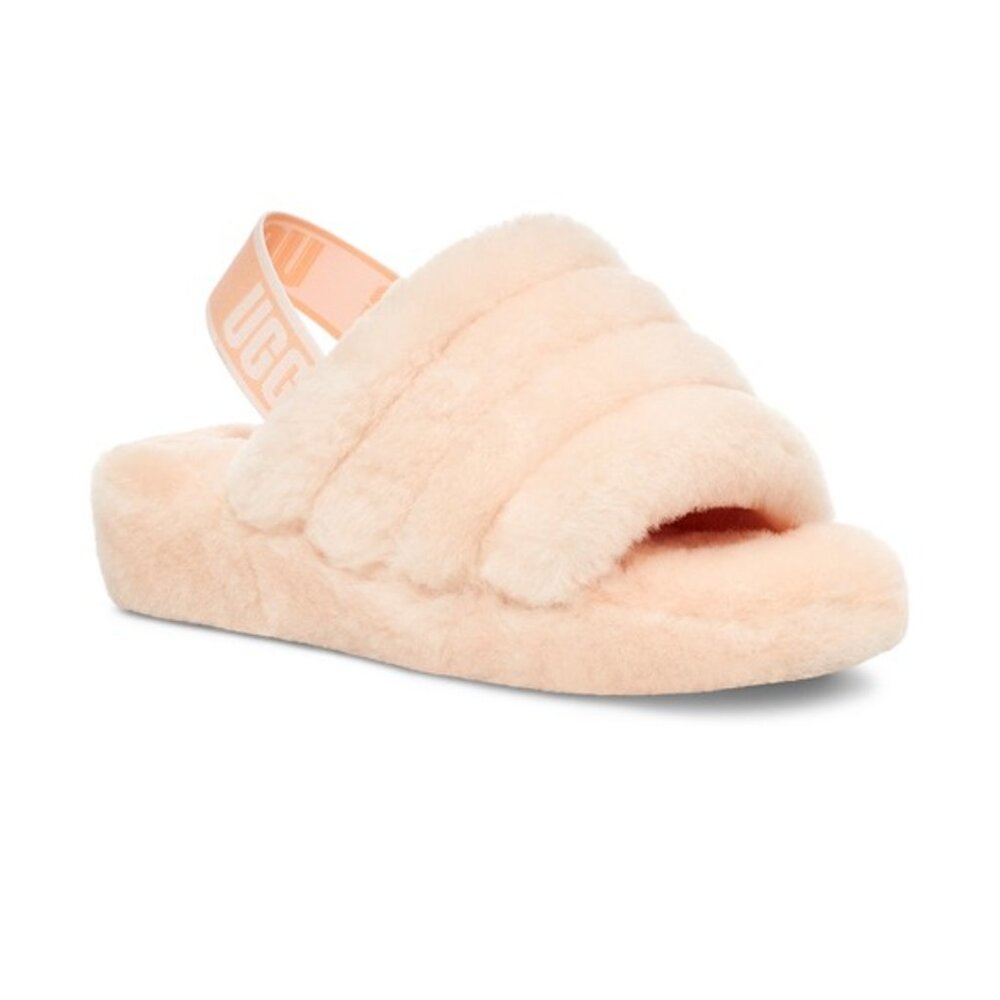 UGG Australia Fluff Yeah Slides Slippers Shoes 8 Light Pink